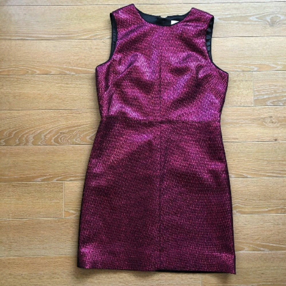 Milly Minis- Metallic Jacquard Sheath Dress